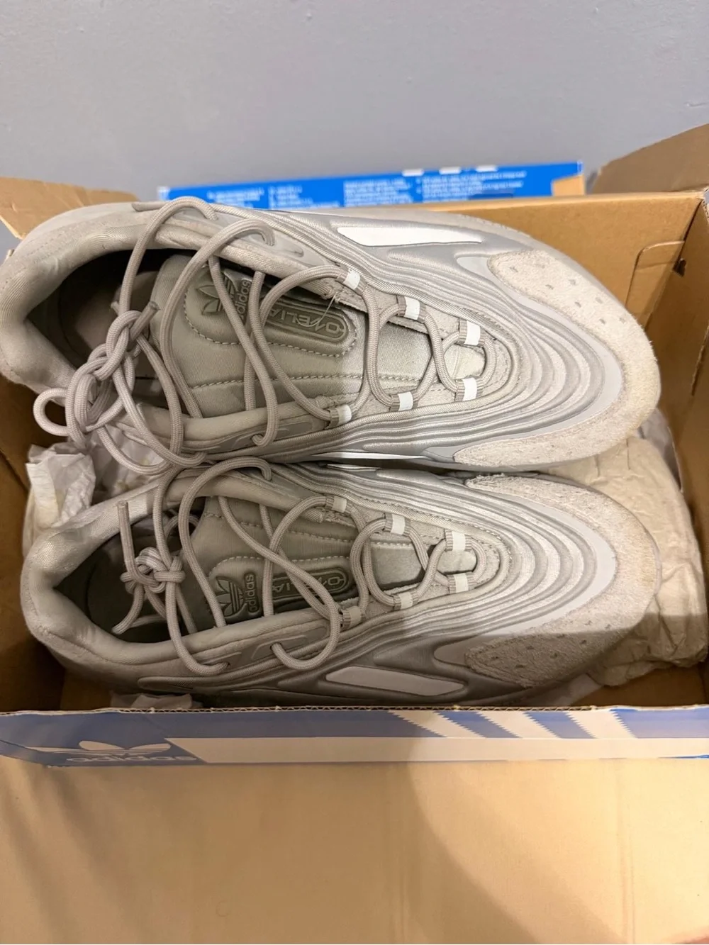 Adidas Athletic Sneaker in Light Gray